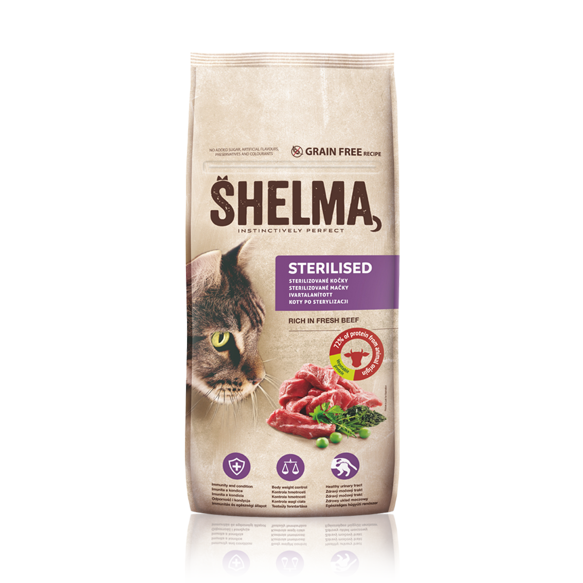 SHELMA Katzenfutter Rind & Geflügel