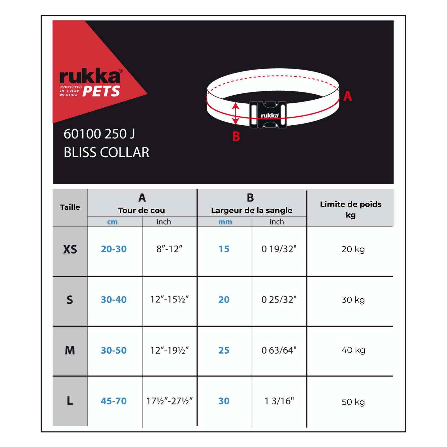 Collar ajustable y seguro