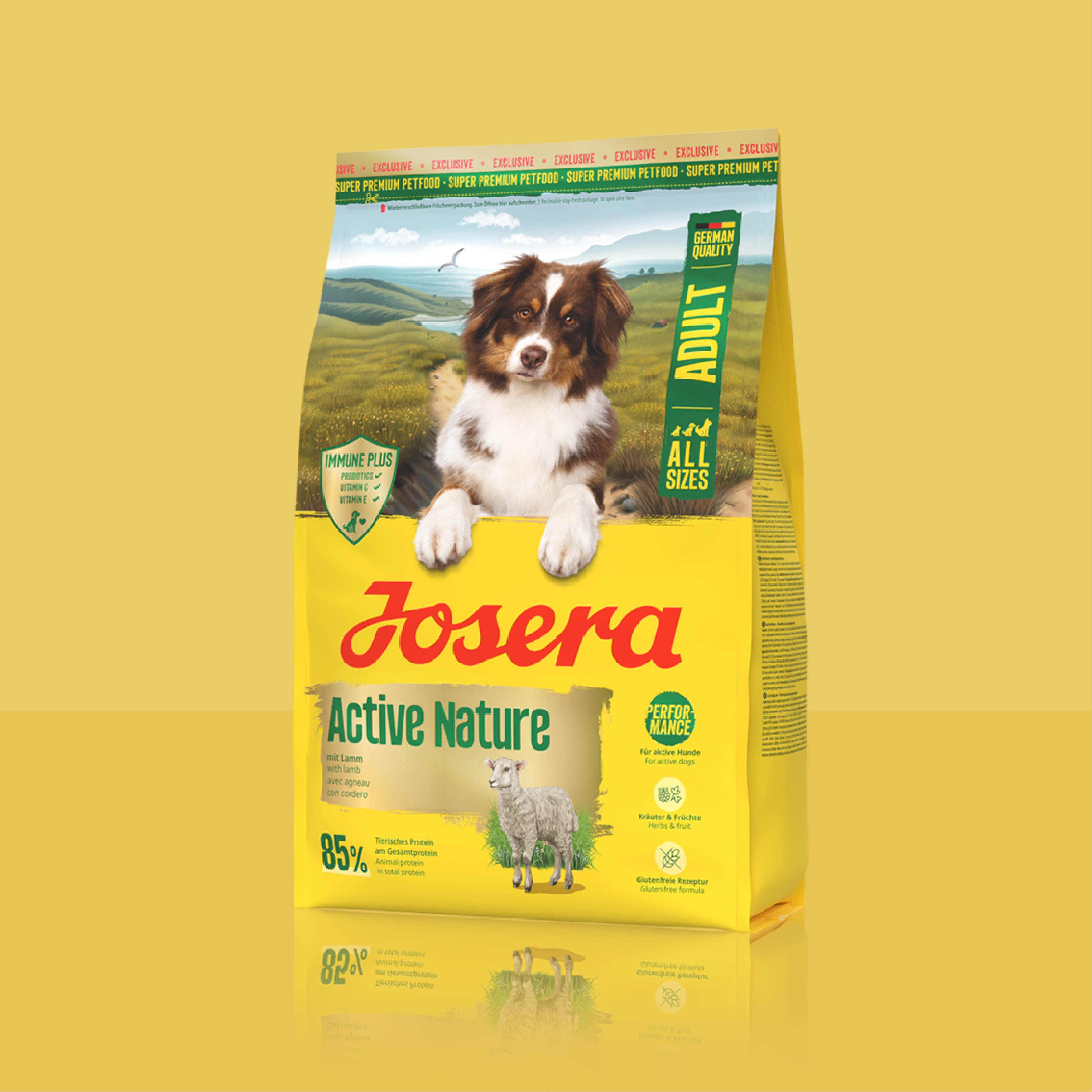 Josera Active Nature Droogvoer Voor Actieve Honden 12,5 Kg - Met Lam En Gevogelte