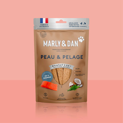 Lot 4 friandises Marly & Dan moyen/grand chien + gamelle offerte
