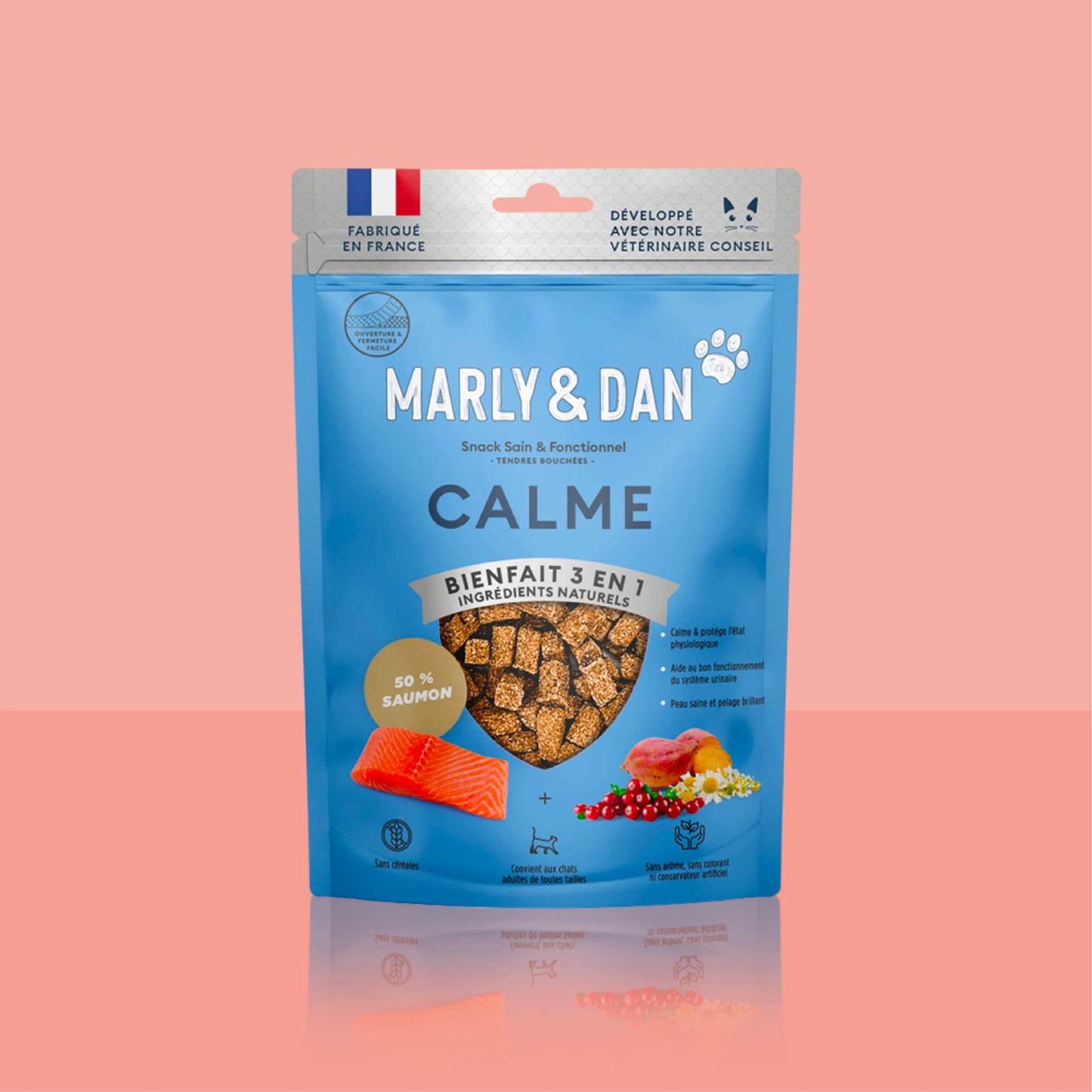 Lot 4 friandises Marly & Dan chat + une gamelle offerte