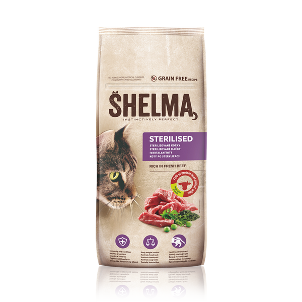 SHELMA Katzenfutter Rind & Geflügel