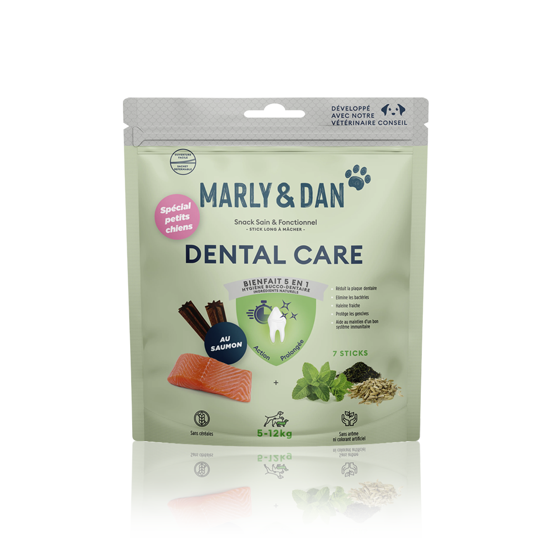 Lot 4 friandises Marly & Dan petit chien + gamelle offerte