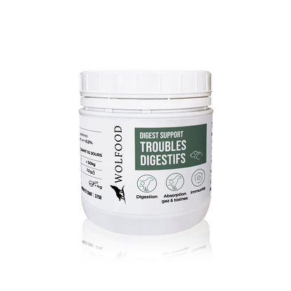 WOLFOOD DIGEST SUPPORT. Aliment complémentaire pour la santé digestive des chiens et chats