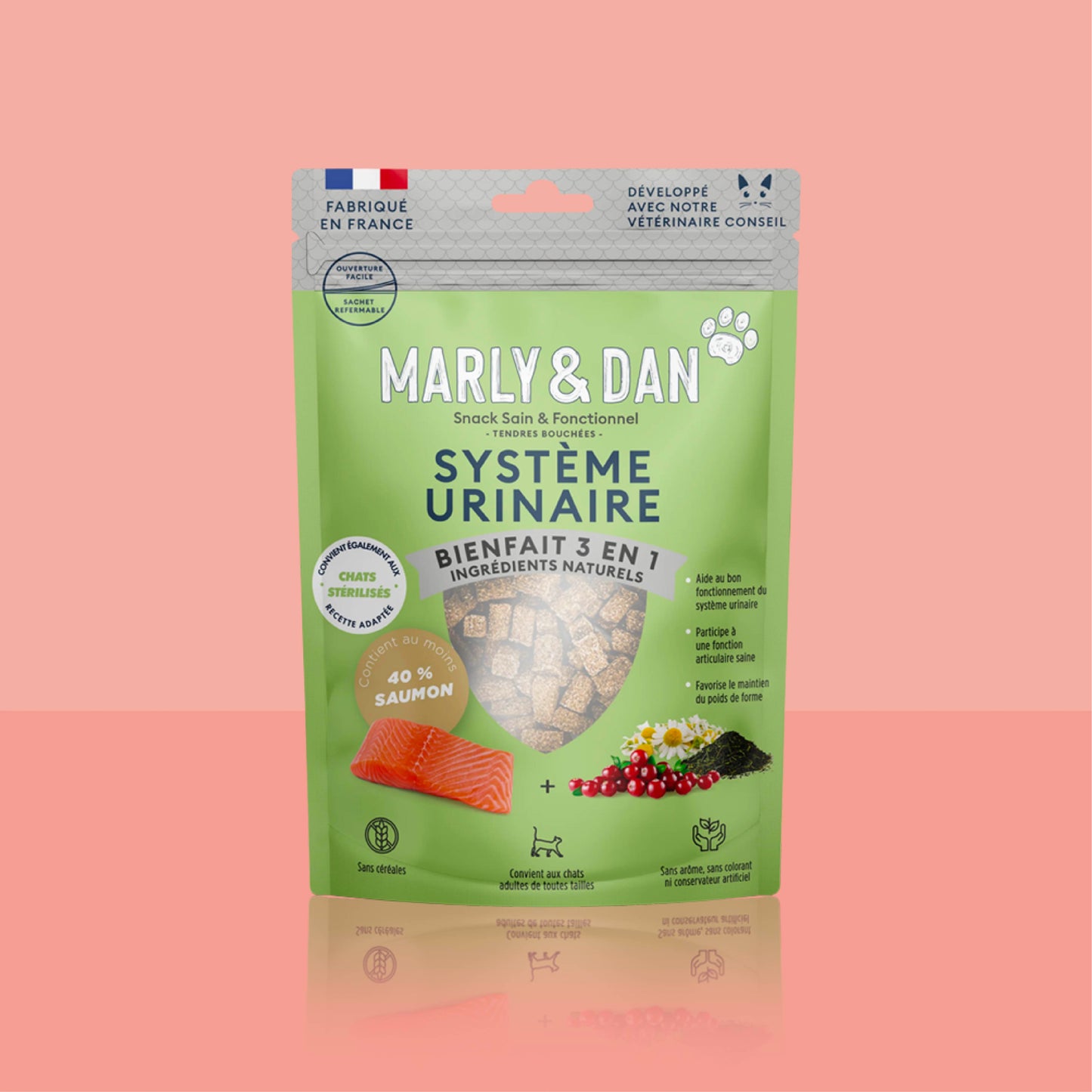 Lot 4 friandises Marly & Dan chat + une gamelle offerte
