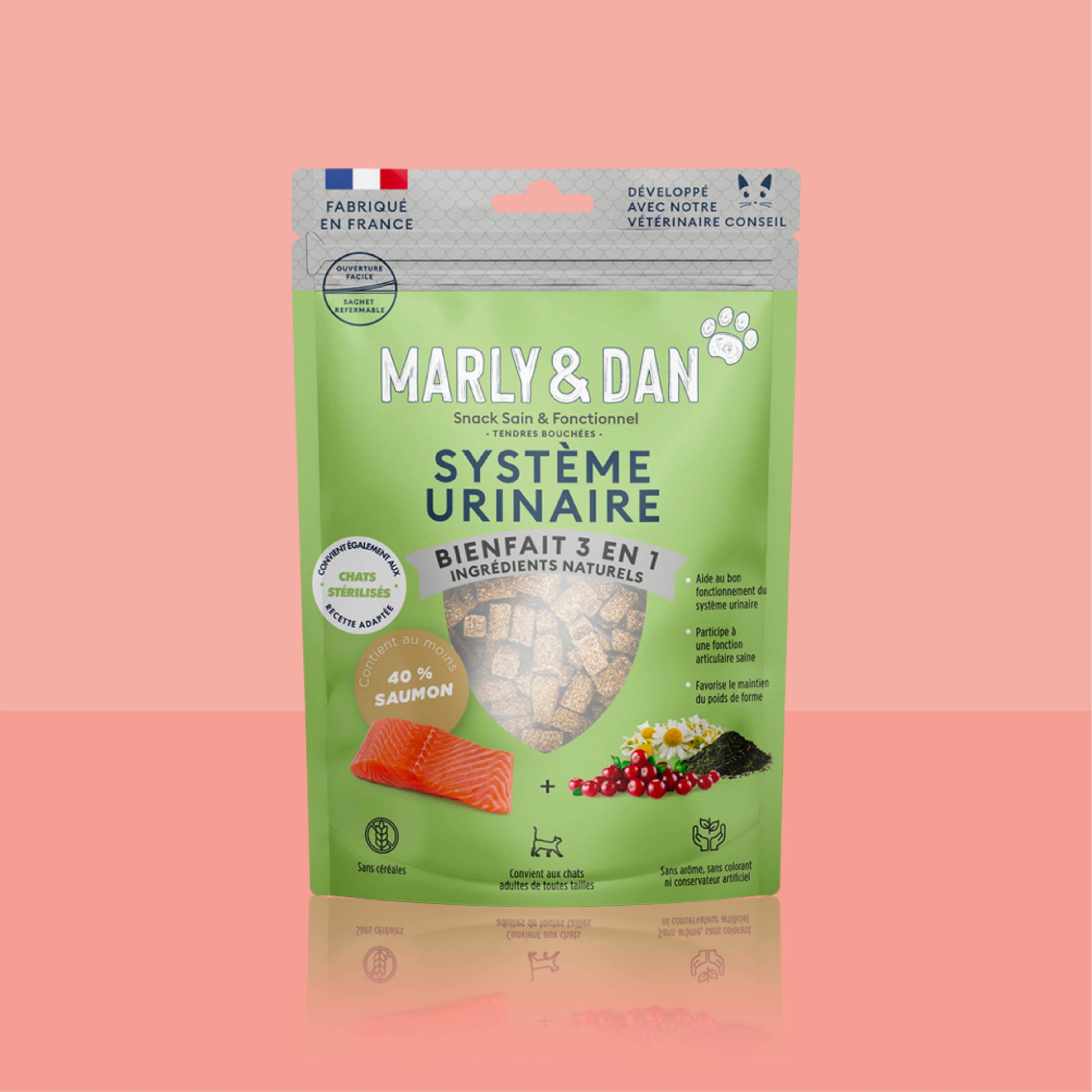 Lot 4 friandises Marly & Dan chat + une gamelle offerte