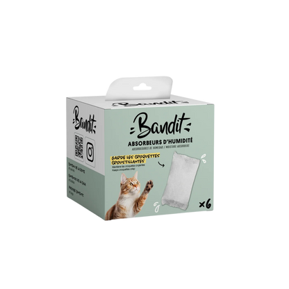 Sachet absorbeur d'humidité pour distributeur de croquettes