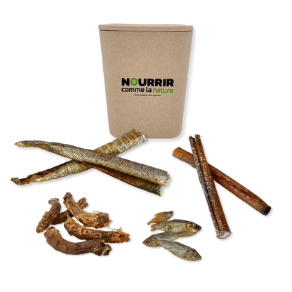 Lot friandises naturelles mixte + boîte hermétique OFFERTE