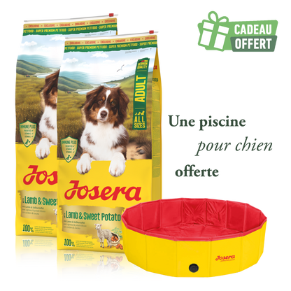 Lot 2 sacs Canard & Pomme de terre 12.5 kg + 1 piscine offerte