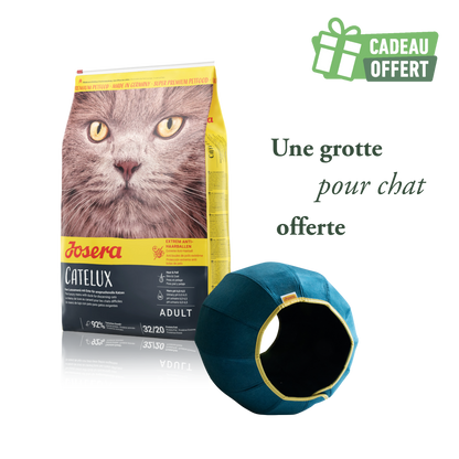 Catelux 10kg + 1 grotte offerte