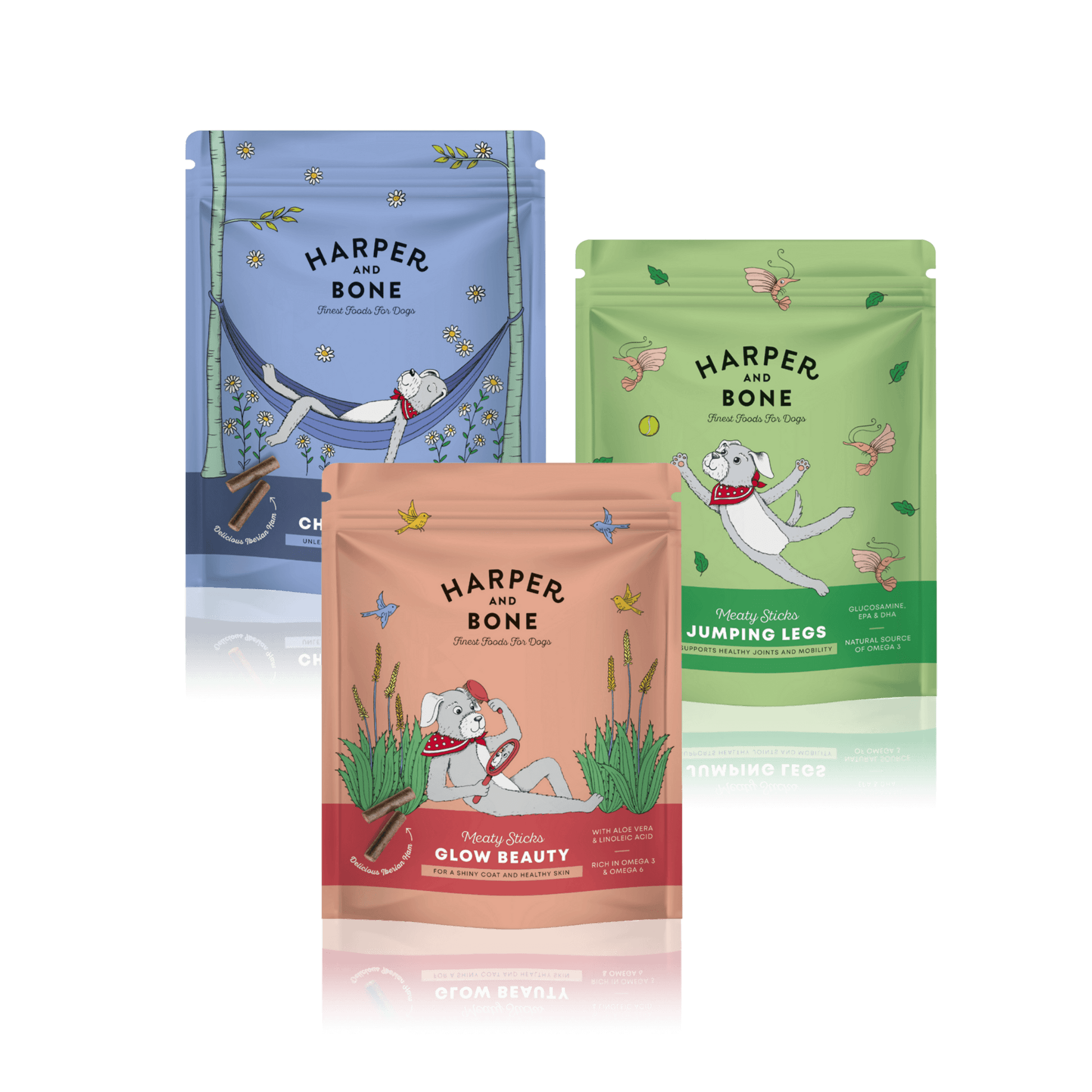 Lote de golosinas MEATY STICKS 3 sabores (Perro)