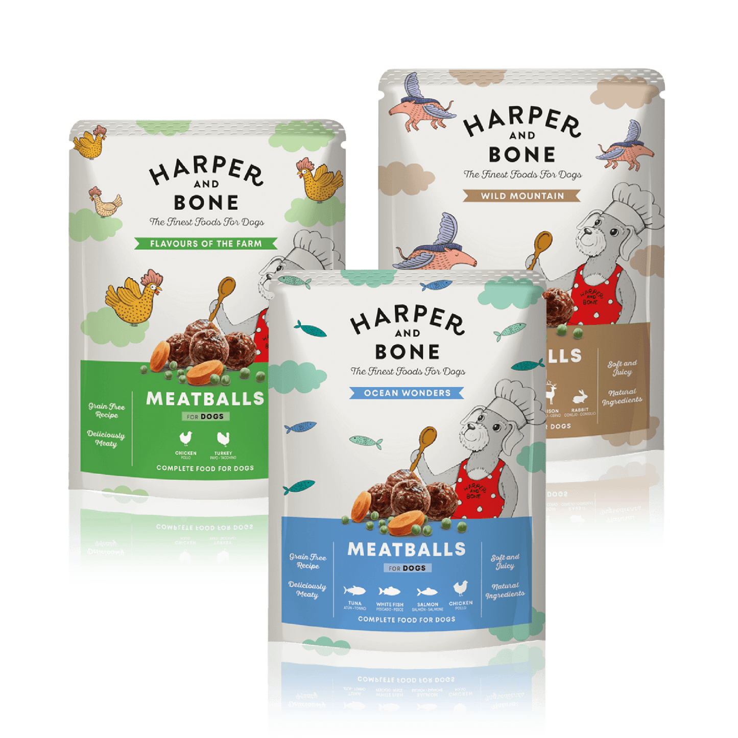 Lot MEATBALLS 3 Saveurs (Chien)