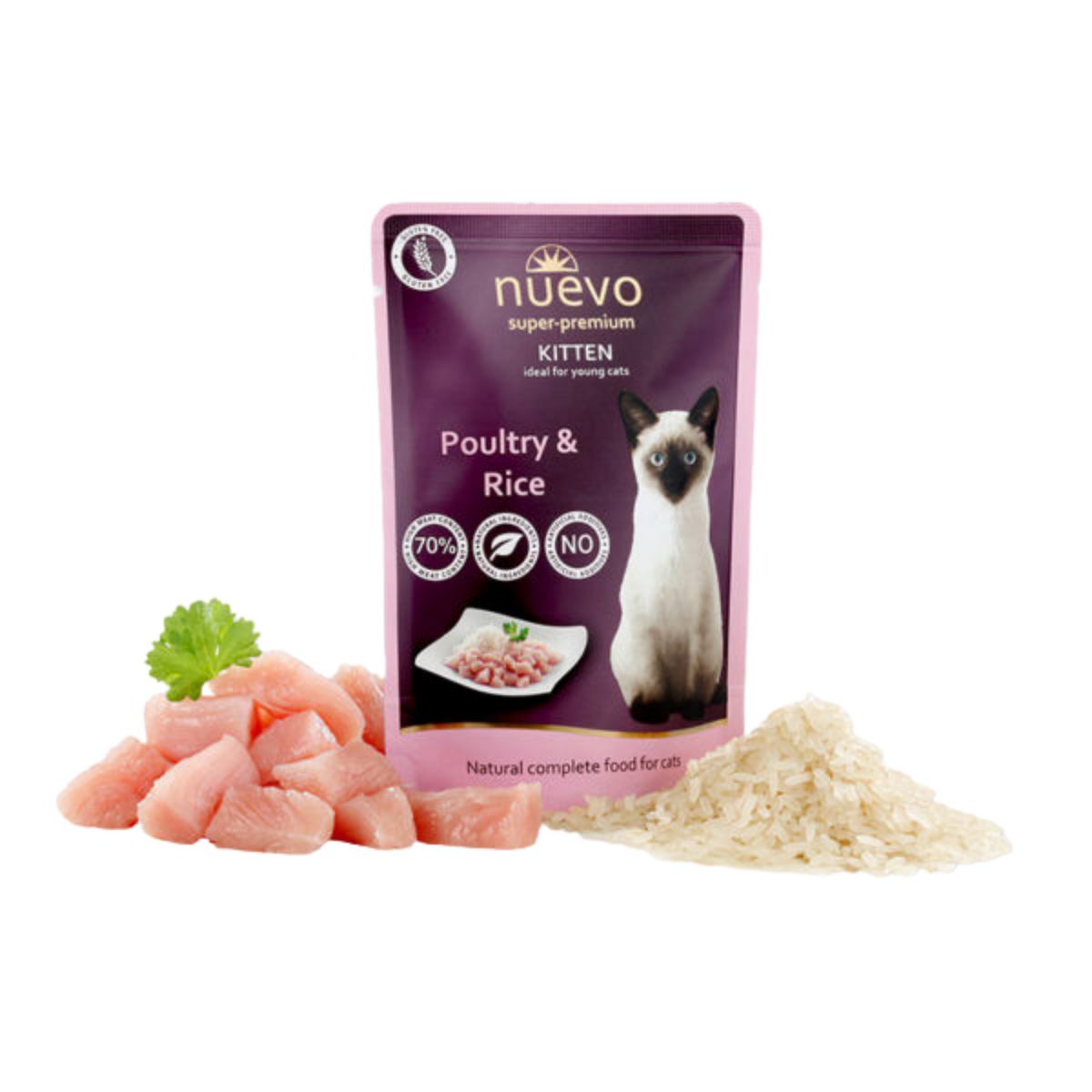 Sachet fraîcheur pour chaton volaille & riz