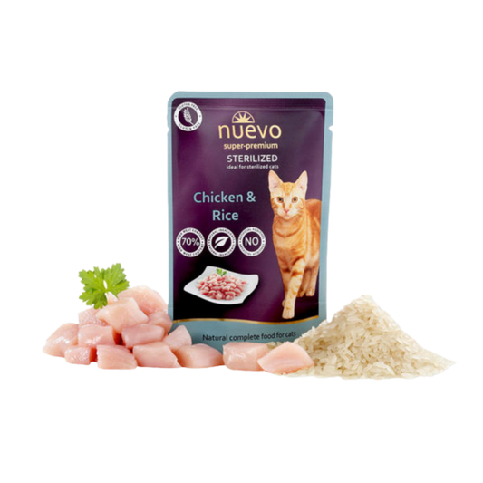 Sachet fraîcheur chat stérilisé poulet & riz
