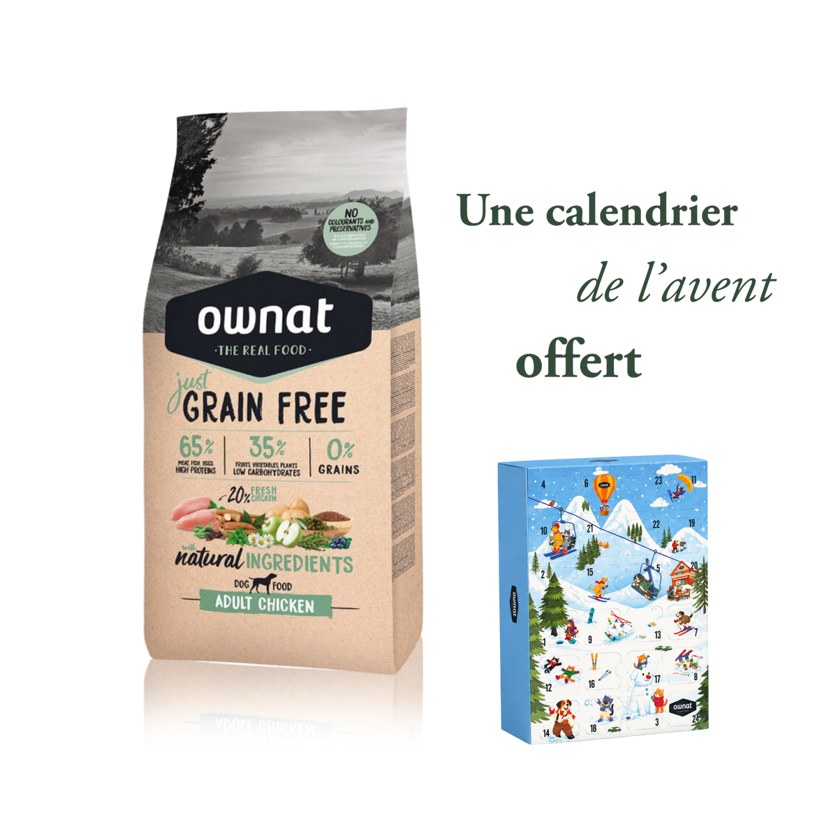 Just Adult Chicken 14 kg + calendrier de l'avent OFFERT