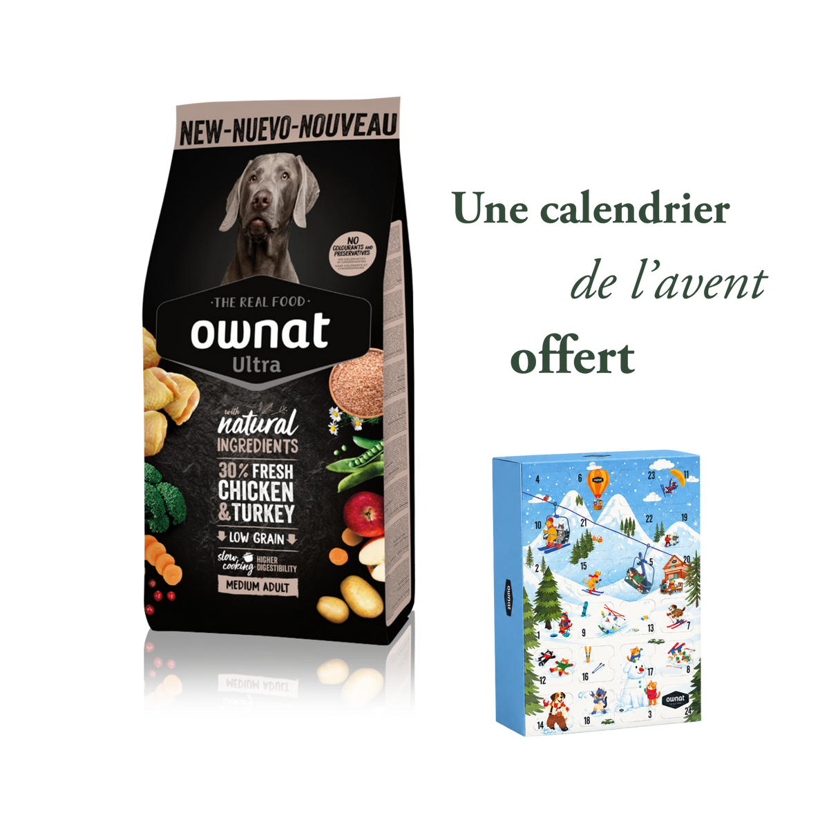 Ultra Medium Adult 12 kg + calendrier de l'avent offert