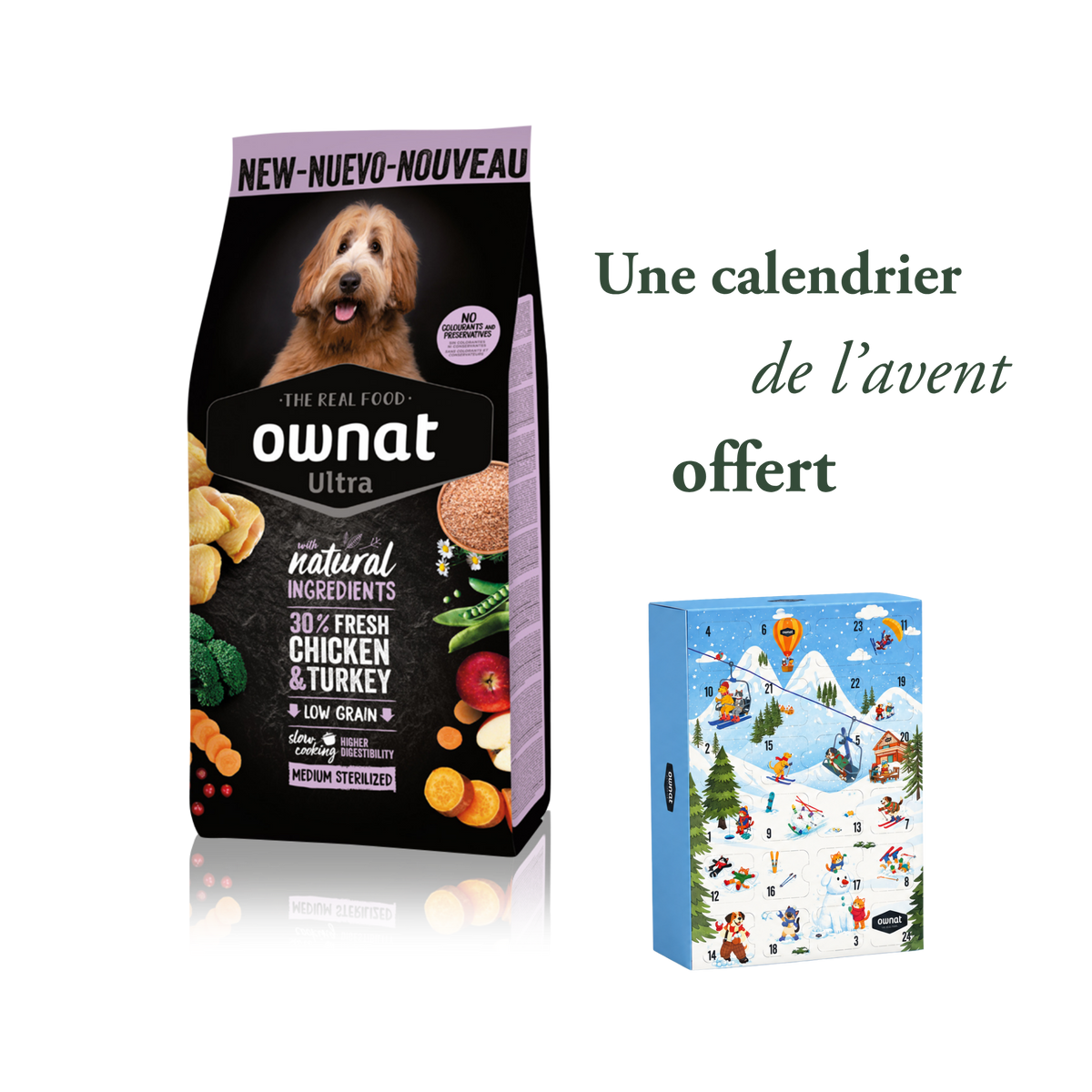 Ultra Medium Sterilized 12 kg + calendrier de l'avent offert