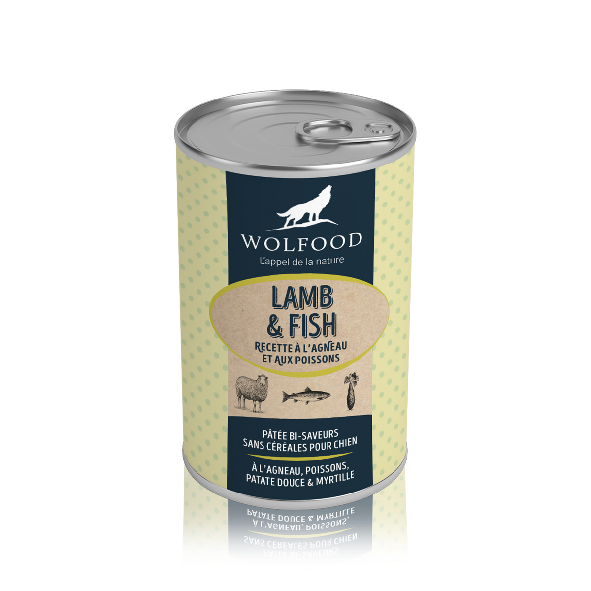 WOLFOOD Pâtée Chien Lamb & Fish. Excellence en Alimentation Humide pour ...
