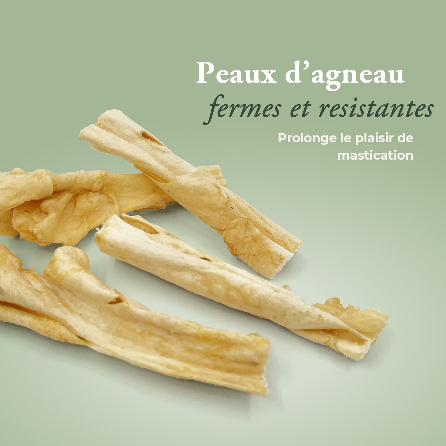 Peaux d'agneau séchées