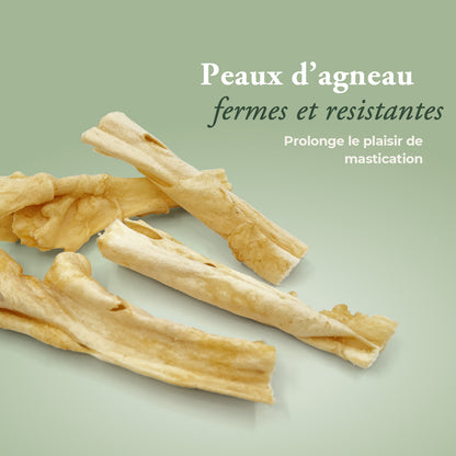 Peaux d'agneau séchées