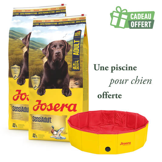 Lots de 2 sacs Sensi Adult 12.5 kg + 1 piscine offerte