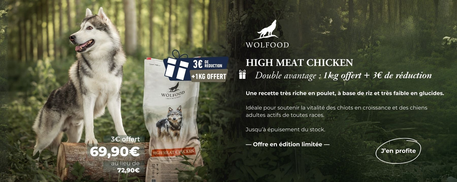 HIGHIGH MEAT CHICKEN 12+1KG OFFERT