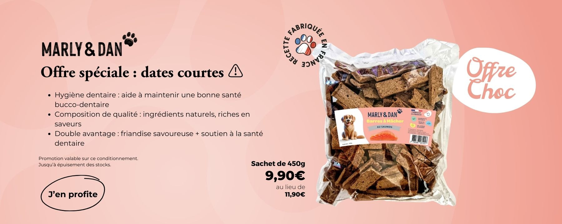 OFFRE DATES COURTES BARRES A MACHER M&D