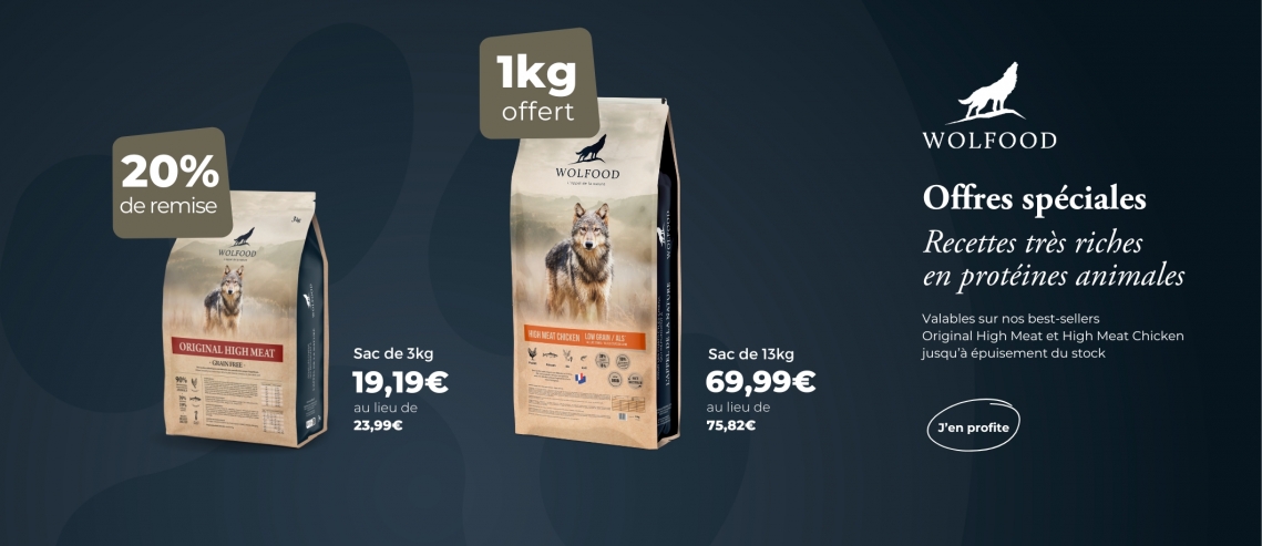 OFFRE PROMO WOLFOOD ORIGINAL HIGH MEAT