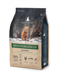 Adult Sterilized Cat  Grain Free - Wolfood - 10 kg