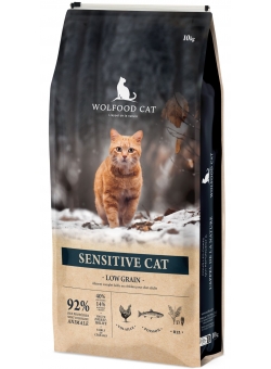 Croquettes Sensitive Cat Low Grain Wolfood 10kg