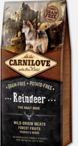CARNILOVE REINDEER - Boutique Chien - Croquettes CARNILOVE REINDEER - Boutique Chien - Croquettes