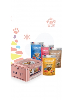 Image COFFRET DE NOEL FRIANDISES CHIEN Coffret 330 g avec 4 friandises chien
